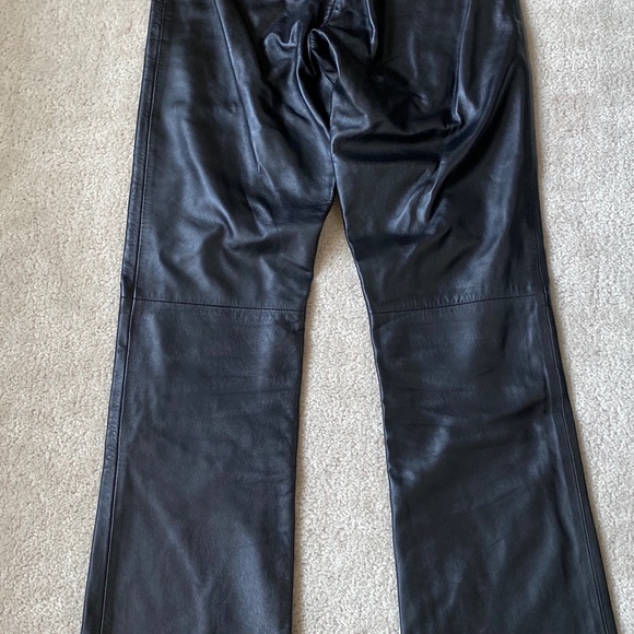 Black Leather Lambskin Pants by Neto Leather - Picture 8 of 14